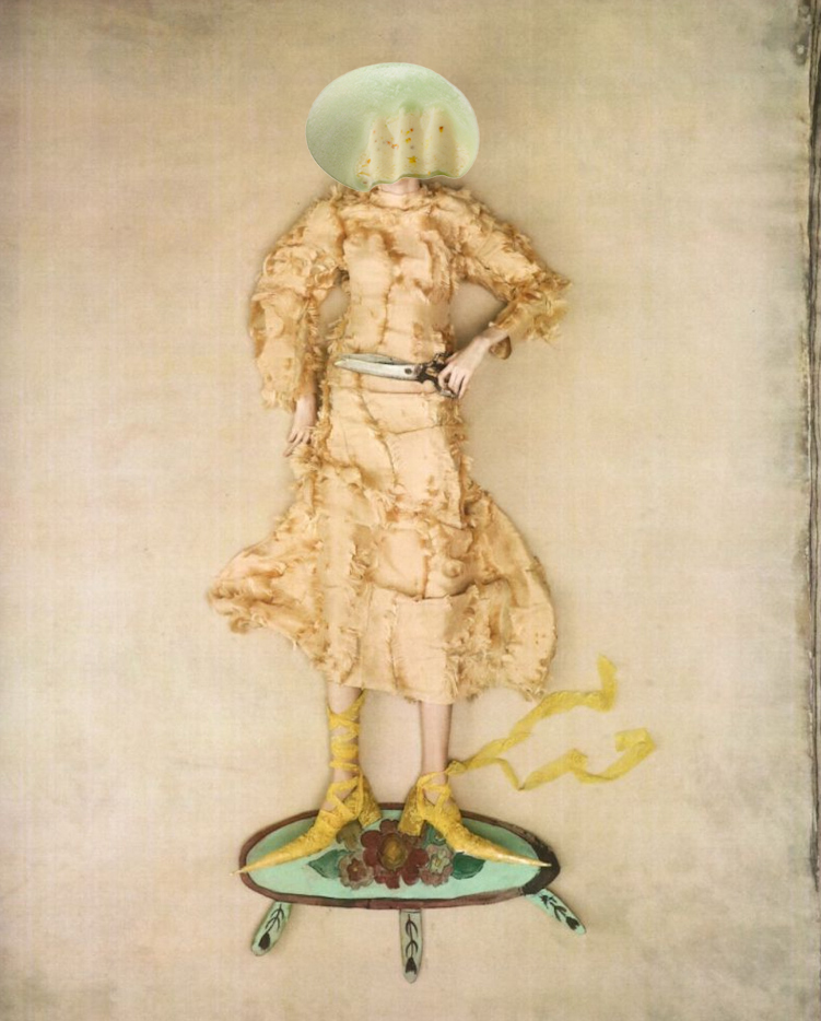 woman in yellow dress and shoes posing on table